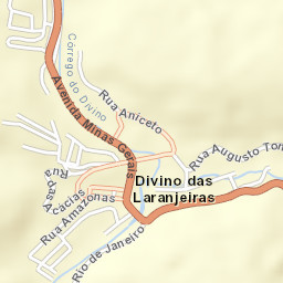 Divino das Laranjeiras Street Map