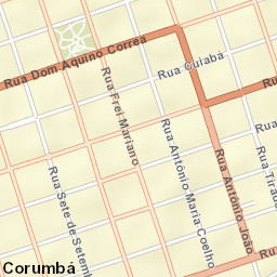 Corumbá Street Map