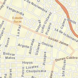 Potosí Street Map
