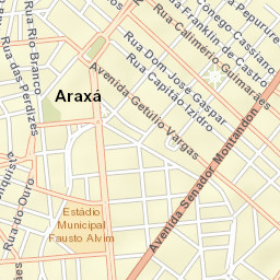 Araxá Street Map
