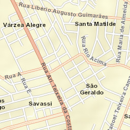 Ribeirão das Neves Street Map