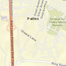 Pailles Street Map