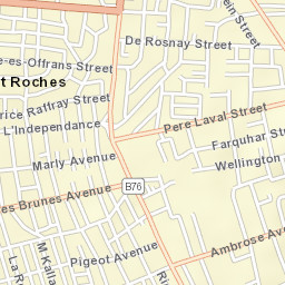 Beau Bassin-Rose Hill Street Map