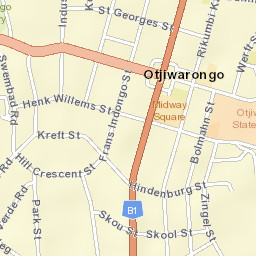 Otjiwarongo Street Map