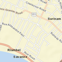 Surinam Street Map