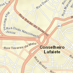 Conselheiro Lafaiete Street Map