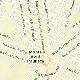Monte Azul Paulista Street Map