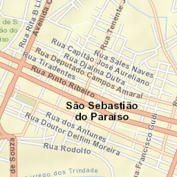 São Sebastião do Paraíso Street Map