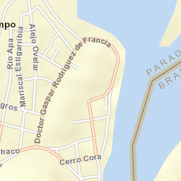 Fuerte Olimpo Street Map