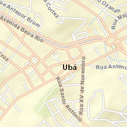 Ubá Street Map