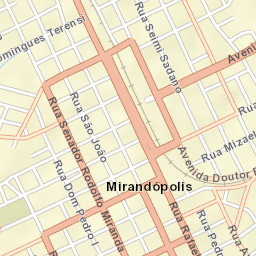 Mirandopólis Street Map