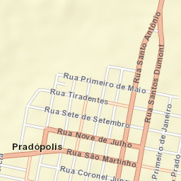 Pradópolis Street Map