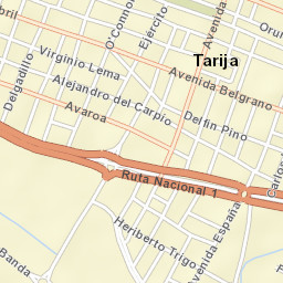 Tarija Street Map