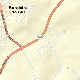 Bandeira do Sul Street Map