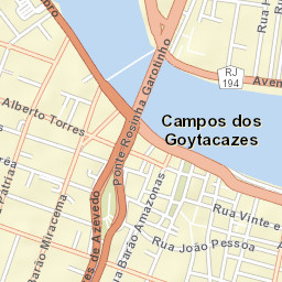 Campos dos Goytacazes Street Map