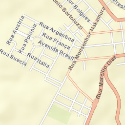 Álvares Machado Street Map