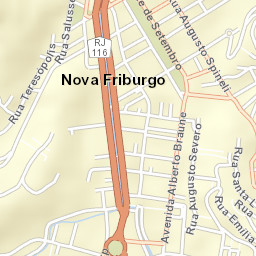 Nova Friburgo Street Map