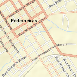 Pederneiras Street Map