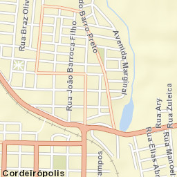 Cordeirópolis Street Map