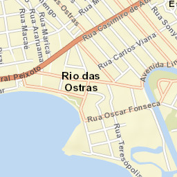 Rio das Ostras Street Map