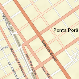 Ponta Porã Street Map