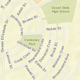 Dysart Street Map