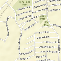 Tom Price Street Map