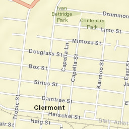 Clermont Street Map