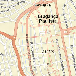 Bragança Paulista Street Map