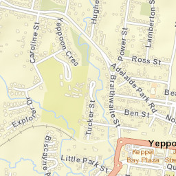 Yeppoon city centre Street Map