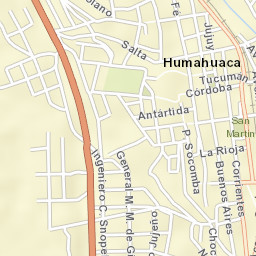 Humahuaca Street Map