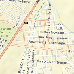Itaí Street Map