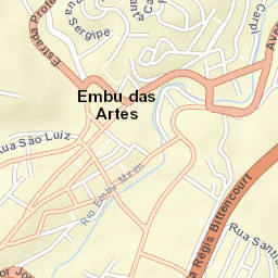 Embu das Artes Street Map