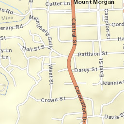 Mount Morgan Street Map