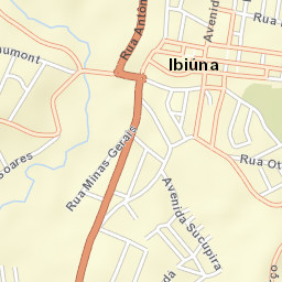 Ibiúna Street Map