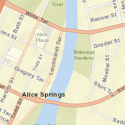 Alice Springs Street Map