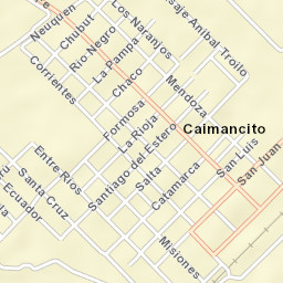 Caimancito Street Map