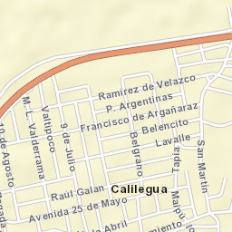 Calilegua Street Map