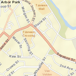 Tzaneen Street Map