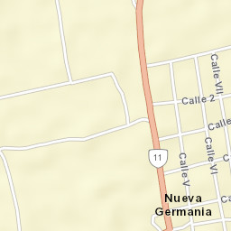 Colonia Nueva Germania Street Map