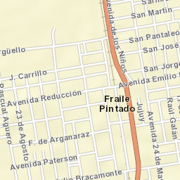Fraile Pintado Street Map