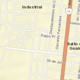 Salto del Guairá Street Map