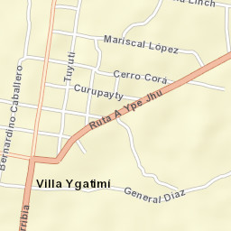 Ygatimi Street Map