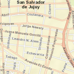 San Salvador de Jujuy Street Map