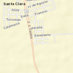 Santa Clara Street Map