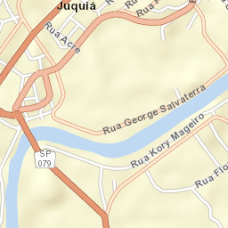 Juquiá Street Map
