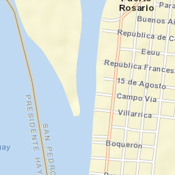 Puerto Rosario Street Map