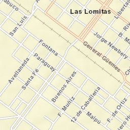 Las Lomitas Street Map