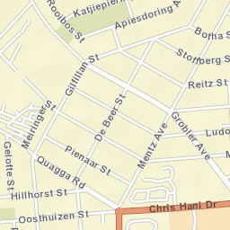 Warmbaths Street Map