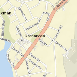 Carnarvon Street Map